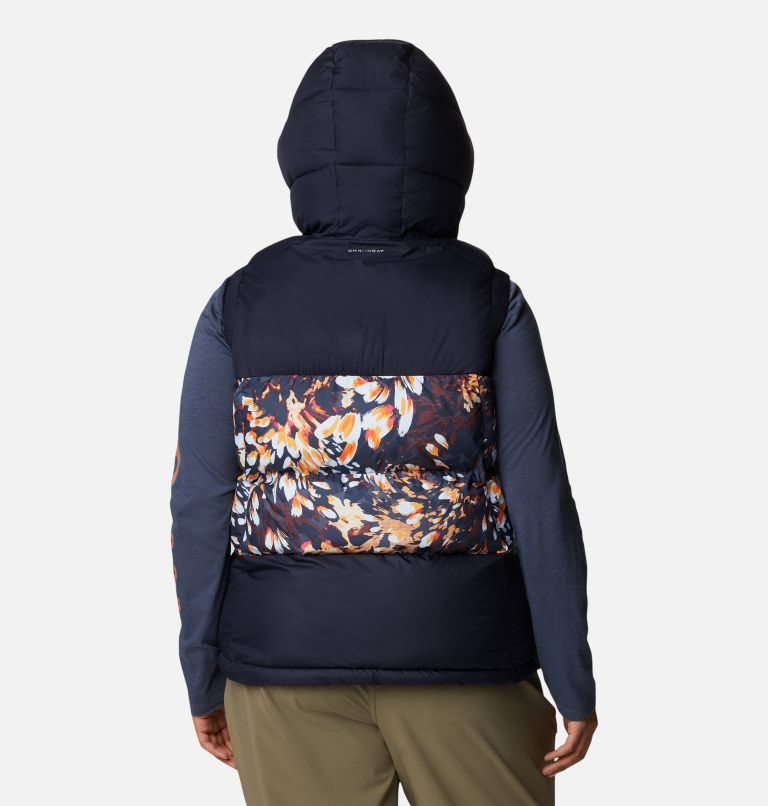 Women's Columbia Pike Lake II Insulated Vests Navy / Flower | Plus Size CA-O038C